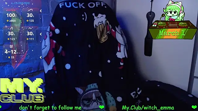 Snapshot of Witch_Emma chatting on March 1, 2026, 8:58 am Witch Emma online show from March 1, 2026, 8:58 am