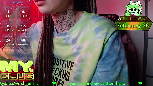 Snapshot of Witch_Emma chatting on February 28, 2026, 8:47 am Witch Emma online show from February 28, 2026, 8:47 am