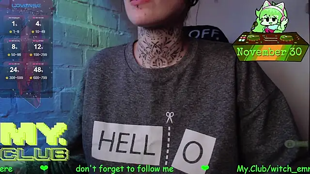 Snapshot of Witch_Emma chatting on November 30, 2025, 1:23 pm Witch Emma online show from November 30, 2025, 1:23 pm