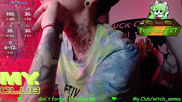 Snapshot of Witch_Emma chatting on February 27, 2026, 8:41 pm Witch Emma online show from February 27, 2026, 8:41 pm