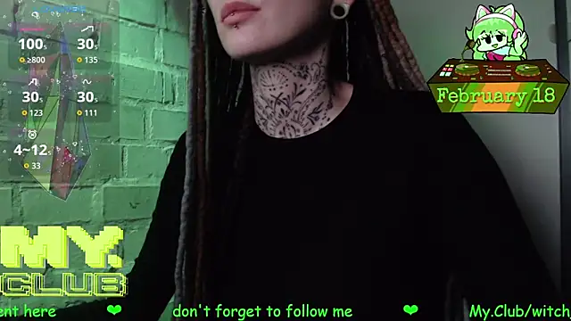 Snapshot of Witch_Emma chatting on February 18, 2026, 9:28 am Witch Emma online show from February 18, 2026, 9:28 am