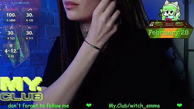 Snapshot of Witch_Emma chatting on February 28, 2026, 8:52 pm Witch Emma online show from February 28, 2026, 8:52 pm