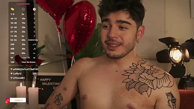 Snapshot of Arkaikomz chatting on February 15, 2025, 1:10 am Arkaikomz online show from February 15, 2025, 1:10 am