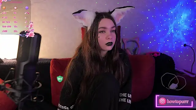 Snapshot of How2Meow chatting on February 21, 2025, 5:42 pm How2Meow online show from February 21, 2025, 5:42 pm