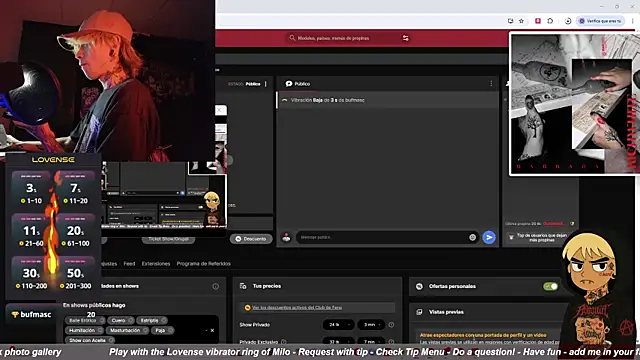 Snapshot of AcidMilo chatting on October 16, 2025, 11:13 pm AcidMilo online show from October 16, 2025, 11:13 pm