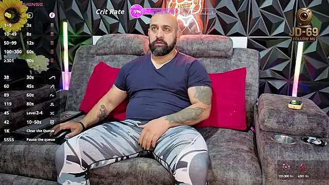 Snapshot of JD-69 chatting on September 26, 2025, 8:27 pm JD-69 online show from September 26, 2025, 8:27 pm